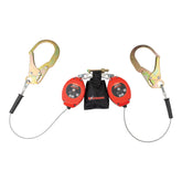 KStrong UFS314006LD BRUTE Backer LE Dual 8.5 ft Cable SRL-LE assembly with swivel rebar hooks, shock pack with Twin SRL connector